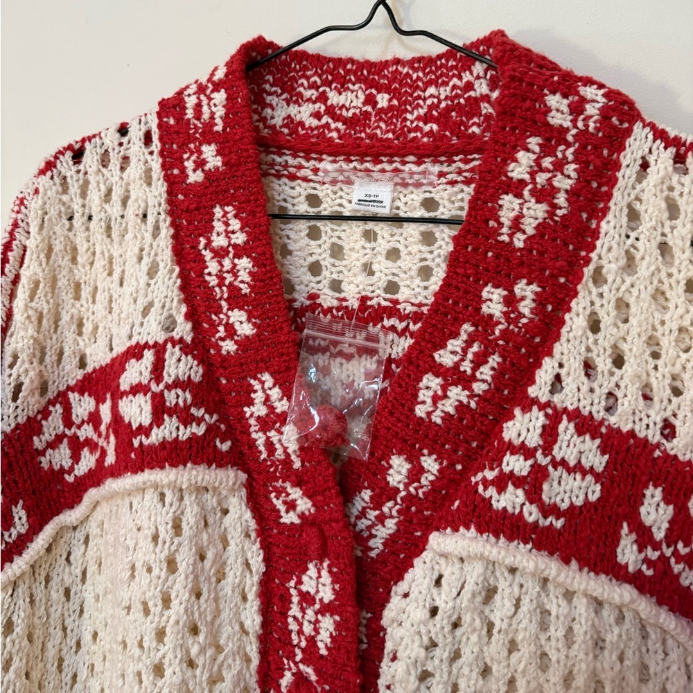 NWOT Urban Outfitters Kimchi Blue Libby Oversized Fairisle Knit Cardigan Size XS - Picture 12 of 16